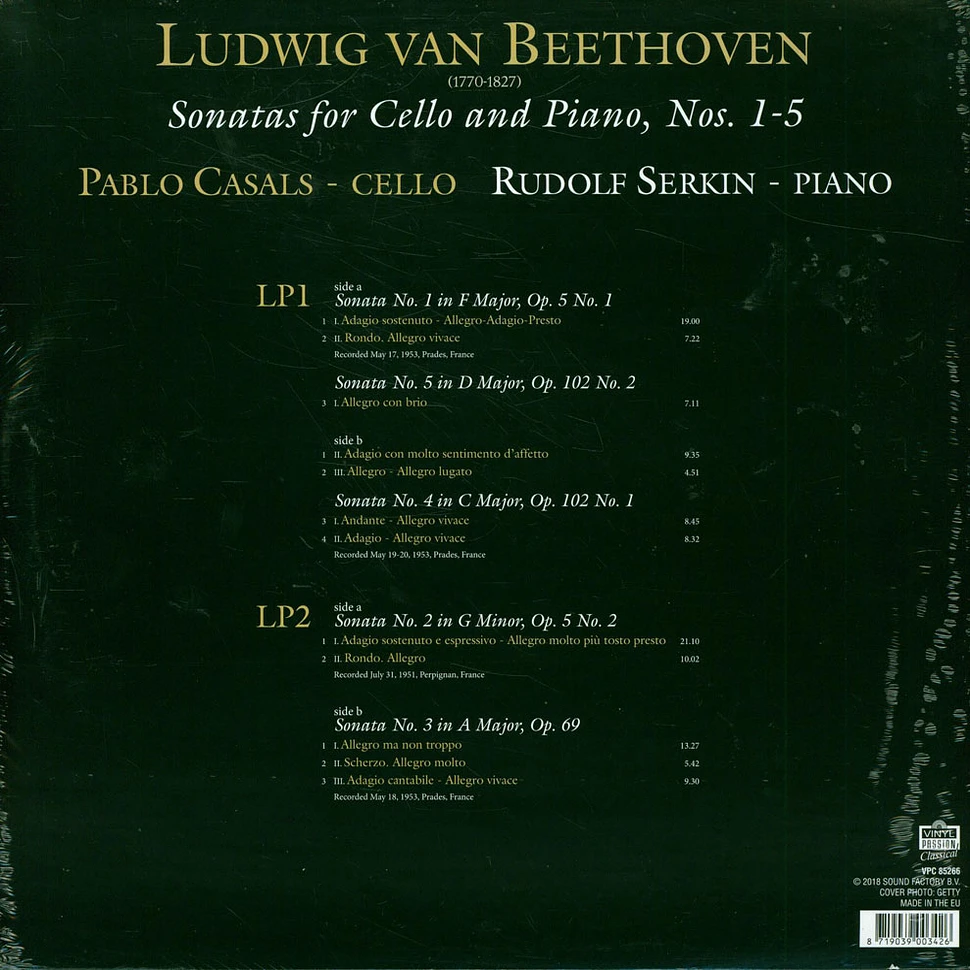 Ludwig van Beethoven - Complete Cello Sonatas