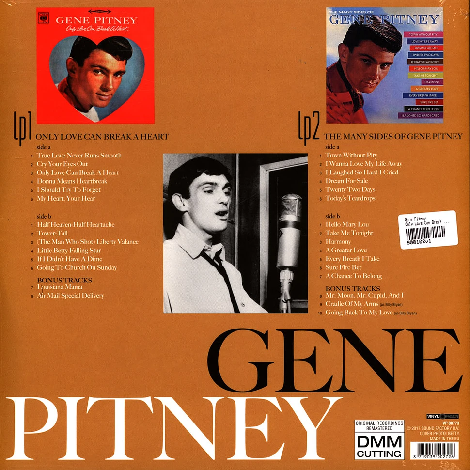 Gene Pitney - Only Love Can Break A Heart / Many Sides Of Gene Pitney
