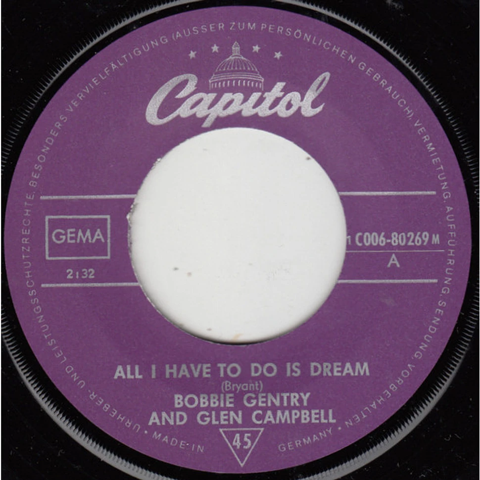 Bobbie Gentry And Glen Campbell - All I Have To Do Is Dream