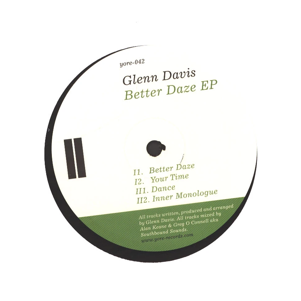 Glenn Davis - Better Daze EP