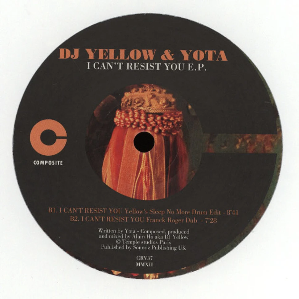 DJ Yellow & Yota - I Can't Resist You E.P.