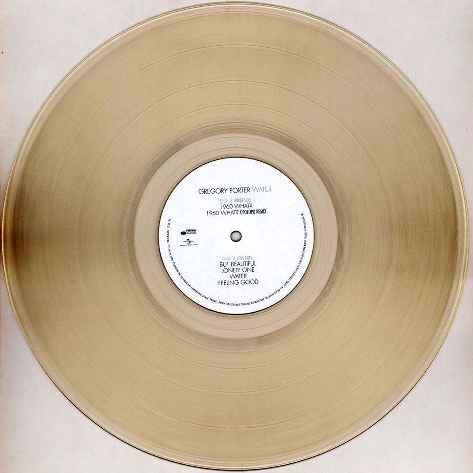 Gregory Porter - Water Indie Exclusive Transparent Vinyl Edition