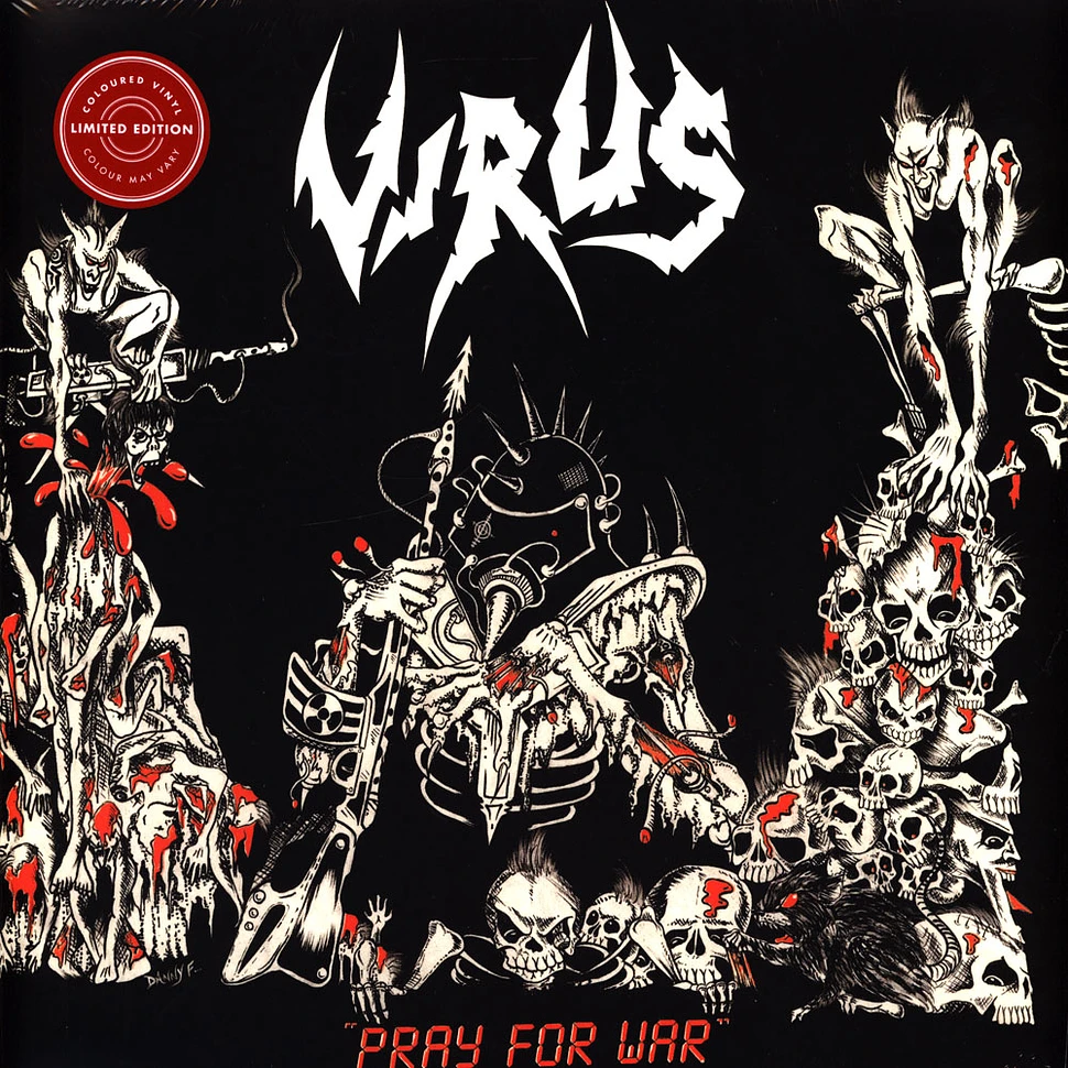 Virus - Pray For War White / Red Splatter Vinyl Edition