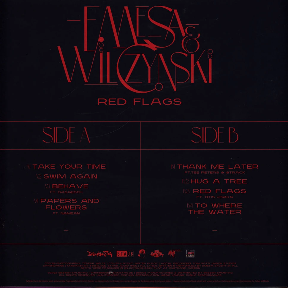 Emesa & Wilczynski - Red Flags Black Vinyl Edition