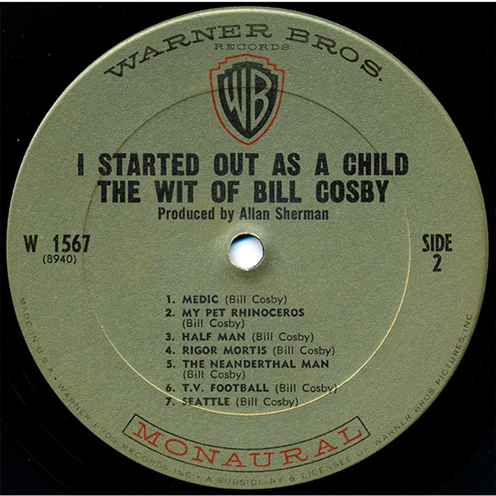 Bill cosby i started out as a child vinyl lp 1965 us reissue