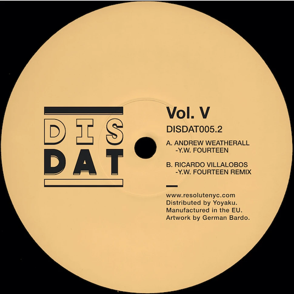 Andrew Weatherall & Ricardo Villalobos - Volume V