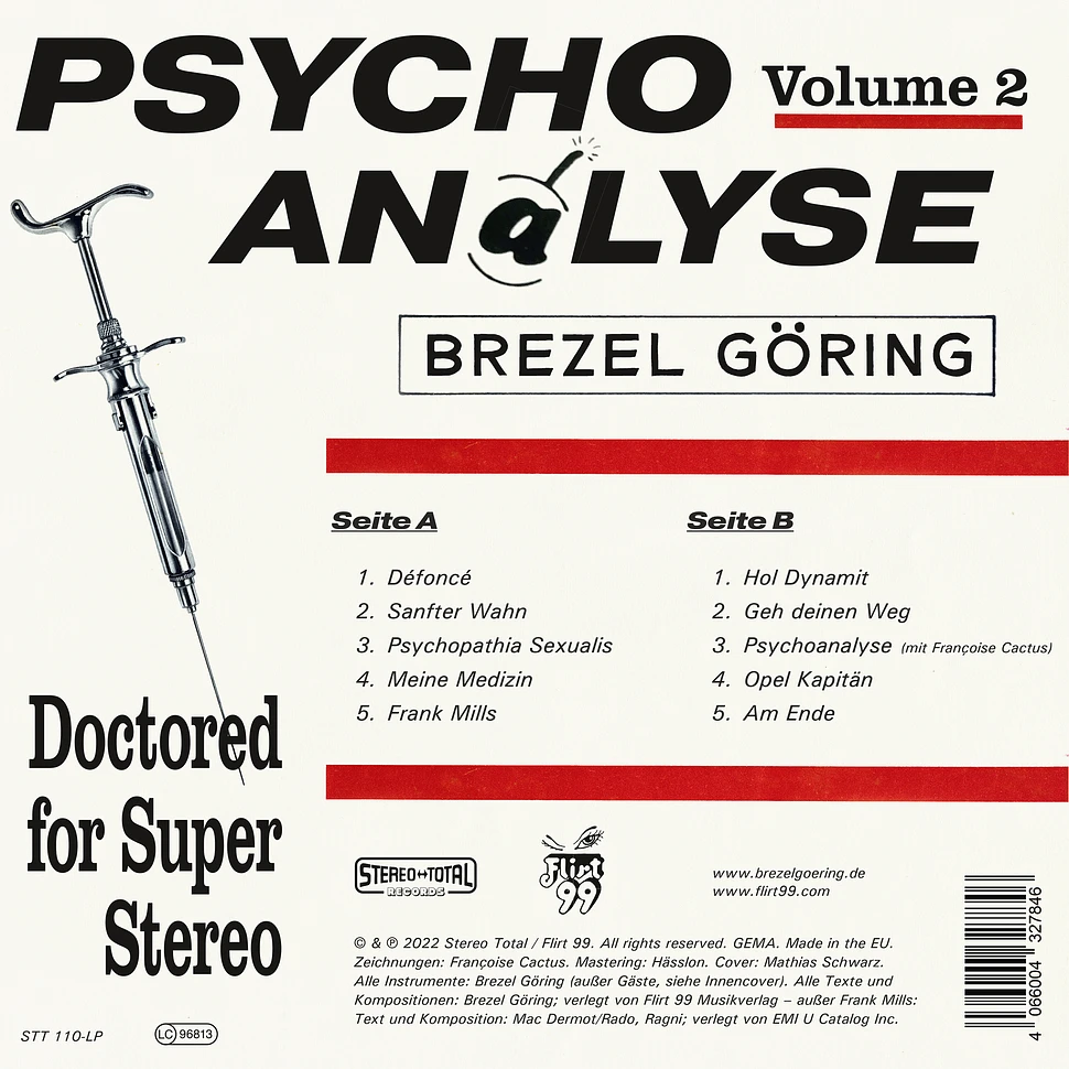 Brezel Göring - Psychoanalyse (Volume 2) HHV Exclusive Signed Vinyl Edition