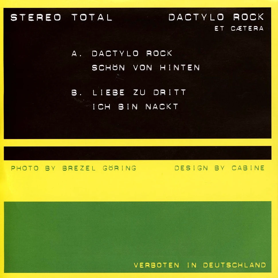 Stereo Total - Dactylo Rock / Schön Von Hinten / Liebe Zu Dritt / Ich Bin Nackt