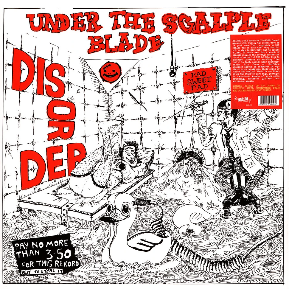 Disorder - Under The Scalpel Blade Red Vinyl Edition