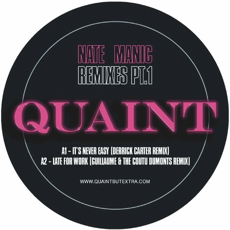 Nate Manic - Remixes Part 1