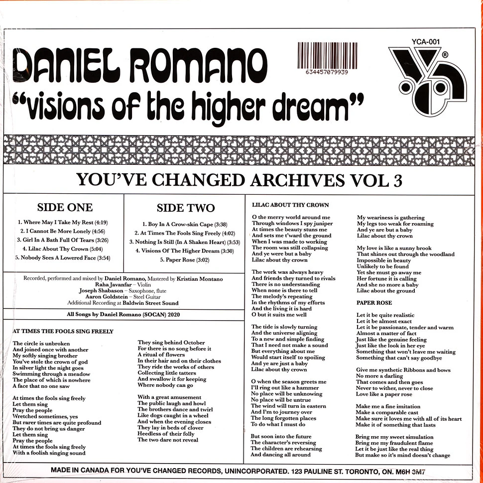 Daniel Romano - Visions Of The Higher Dream