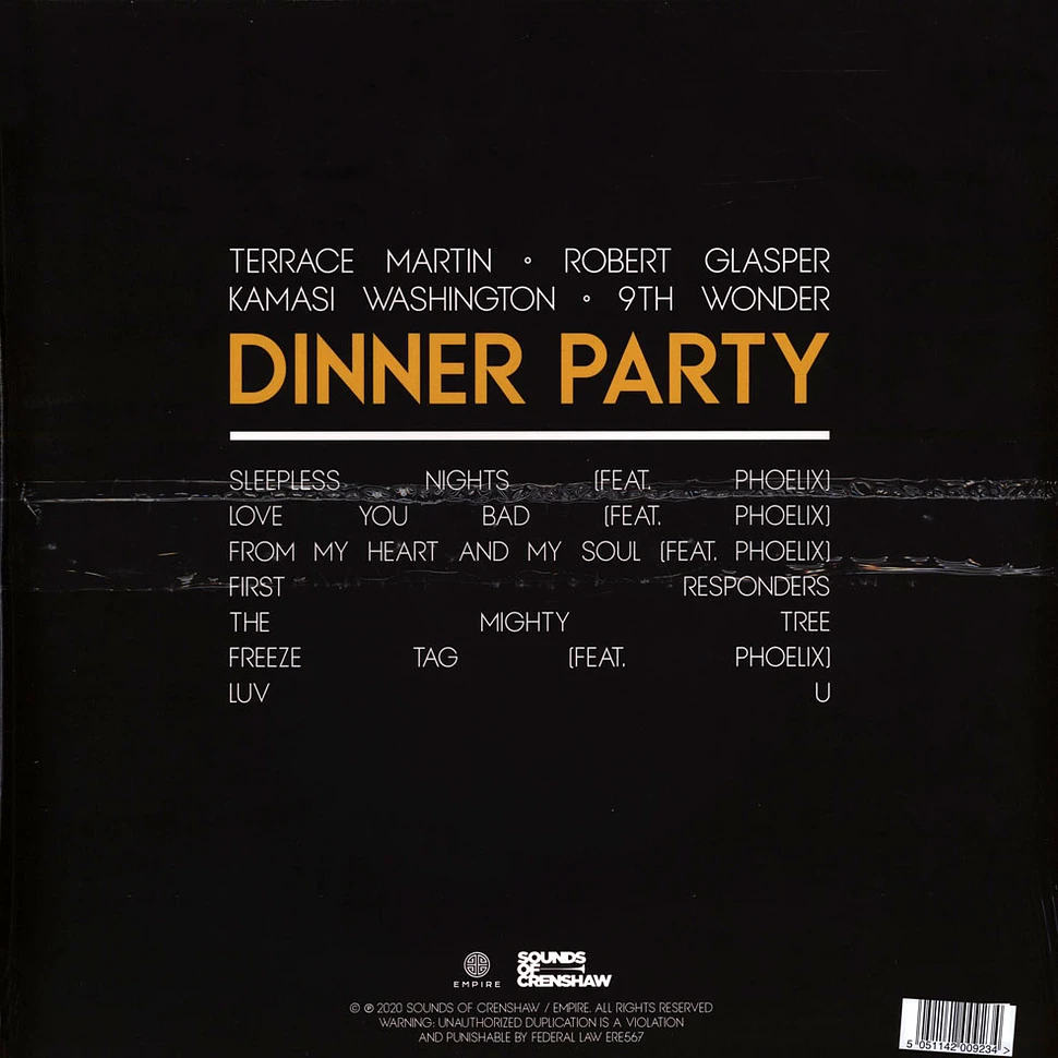 Dinner Party (Terrace Martin, Robert Glasper, 9th Wonder, Kamasi Washington) - Dinner Party EP HHV Exclusive Yellow Vinyl Edition