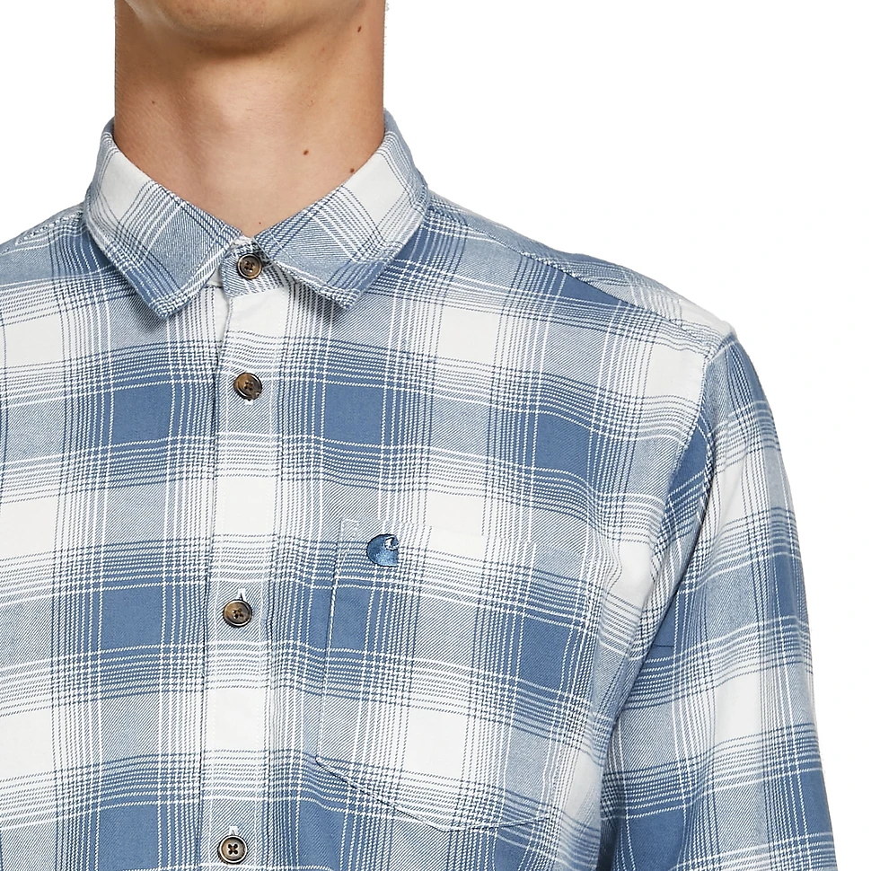 Carhartt WIP - L/S Deaver Shirt (Deaver Check / Storm Blue) | HHV