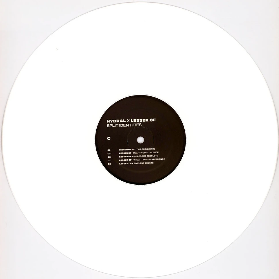 Hybral & Lesser Of - Split Identities White Vinyl Edition