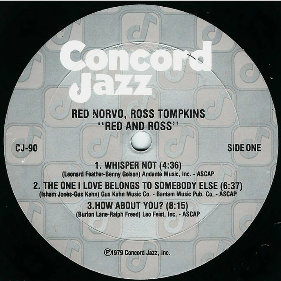 Red Norvo & Ross Tompkins - Red & Ross Recorded Live January 1979