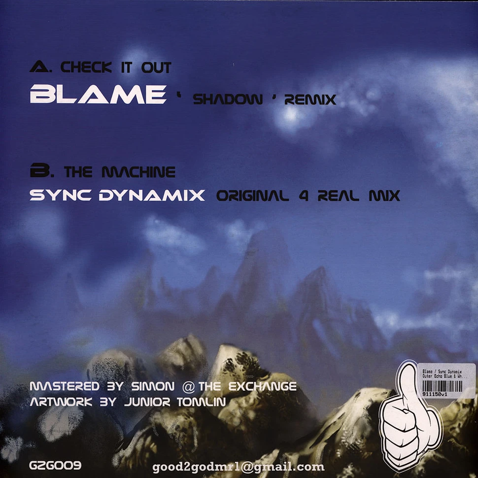 Blame / Sync Dynamix - Outer Echo Blue & White Vinyl Edition