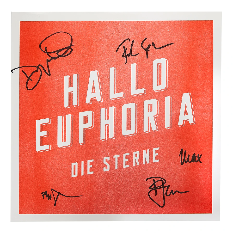 Die Sterne - Hallo Euphoria HHV Exclusive White Vinyl Edition w/ Signed Print