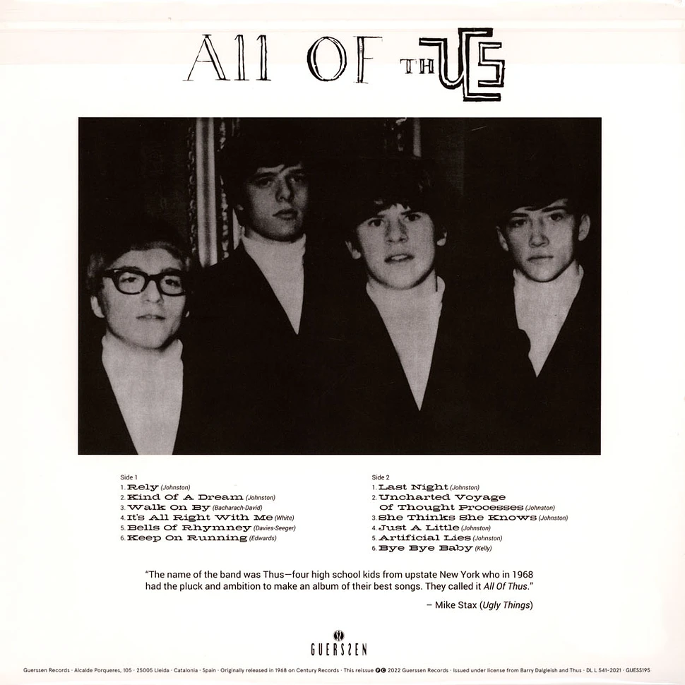 Thus - All Of Thus Black Vinyl Edition