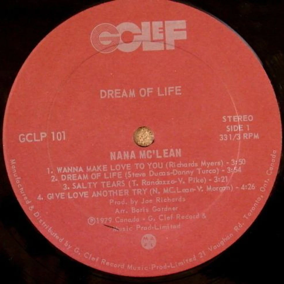 Nana McLean - Dream Of Life
