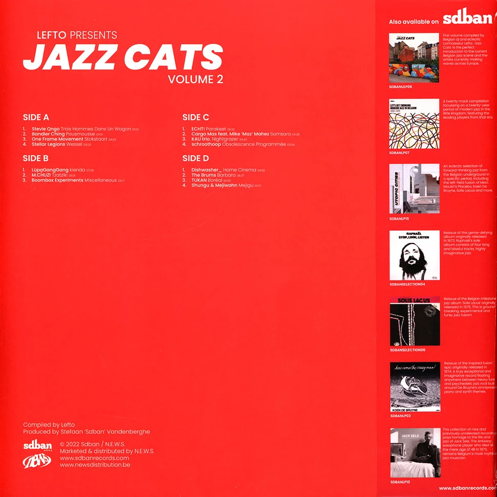 V.A. - Lefto Presents Jazz Cats Volume 2 Red Vinyl Edition