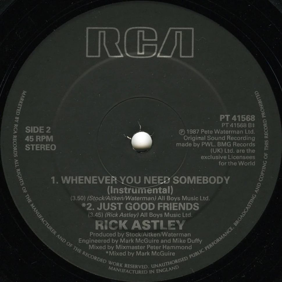 Rick Astley - Whenever You Need Somebody