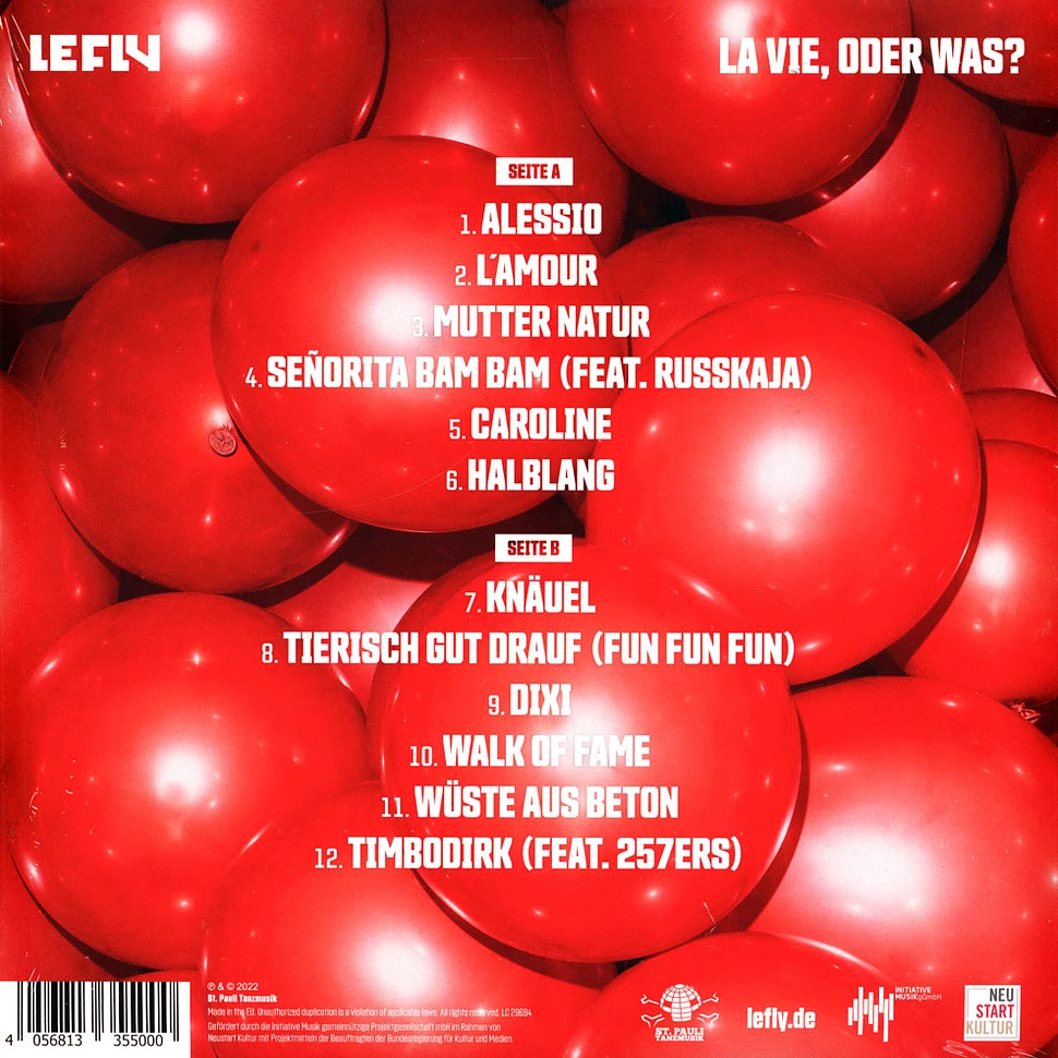 Le Fly - La Vie, Oder Was? Transparent Red Vinyl Edition