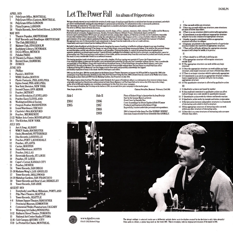 Robert Fripp - Let The Power Fall Remastered Edition