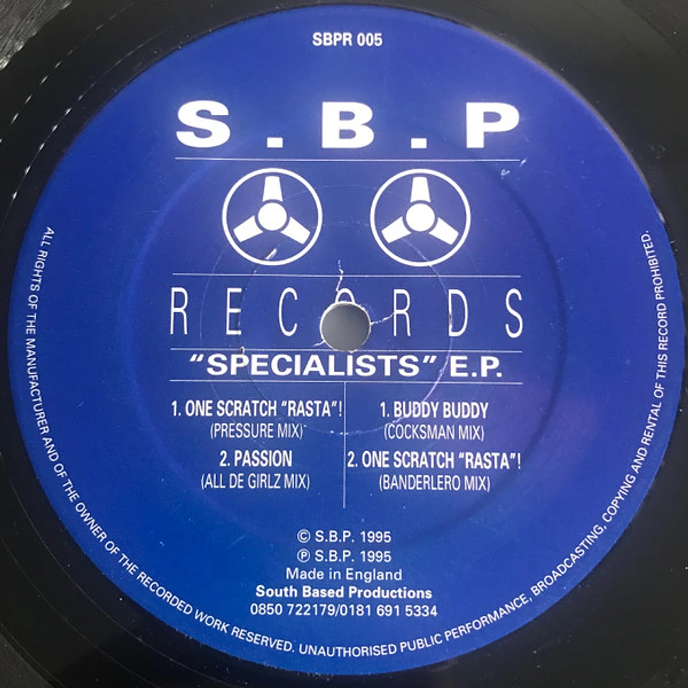 Specialists - "Specialists" E.P.