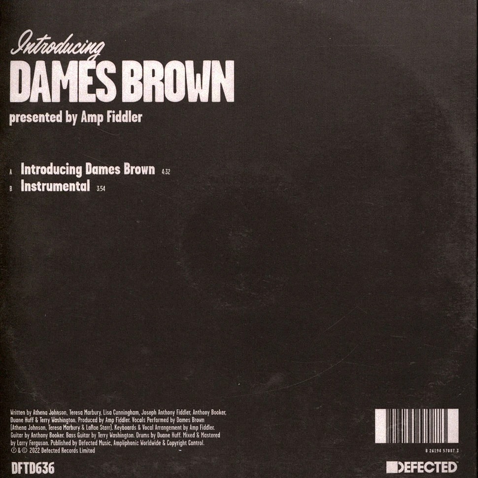 Dames Brown - Presented By Amp Fiddler: Introducing Dames Brown
