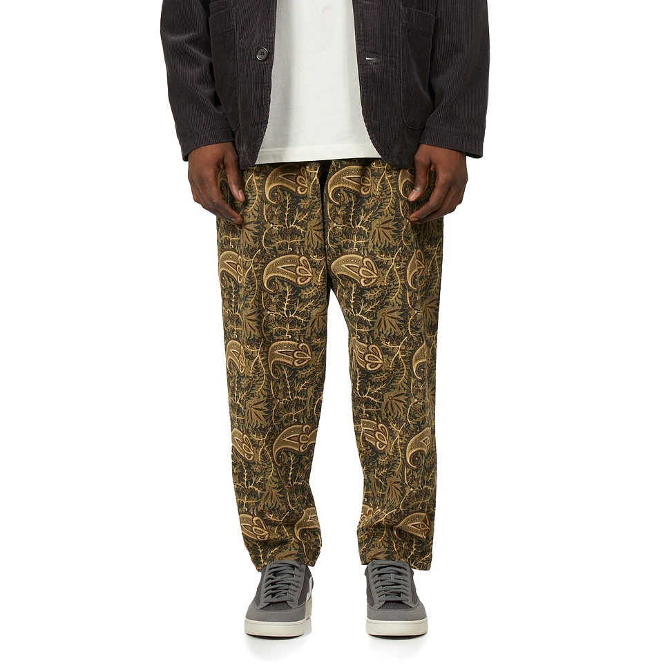 UNIVERSAL WORKS Tapered Paisley-Print Cotton-Corduroy Drawstring Trousers  for Men