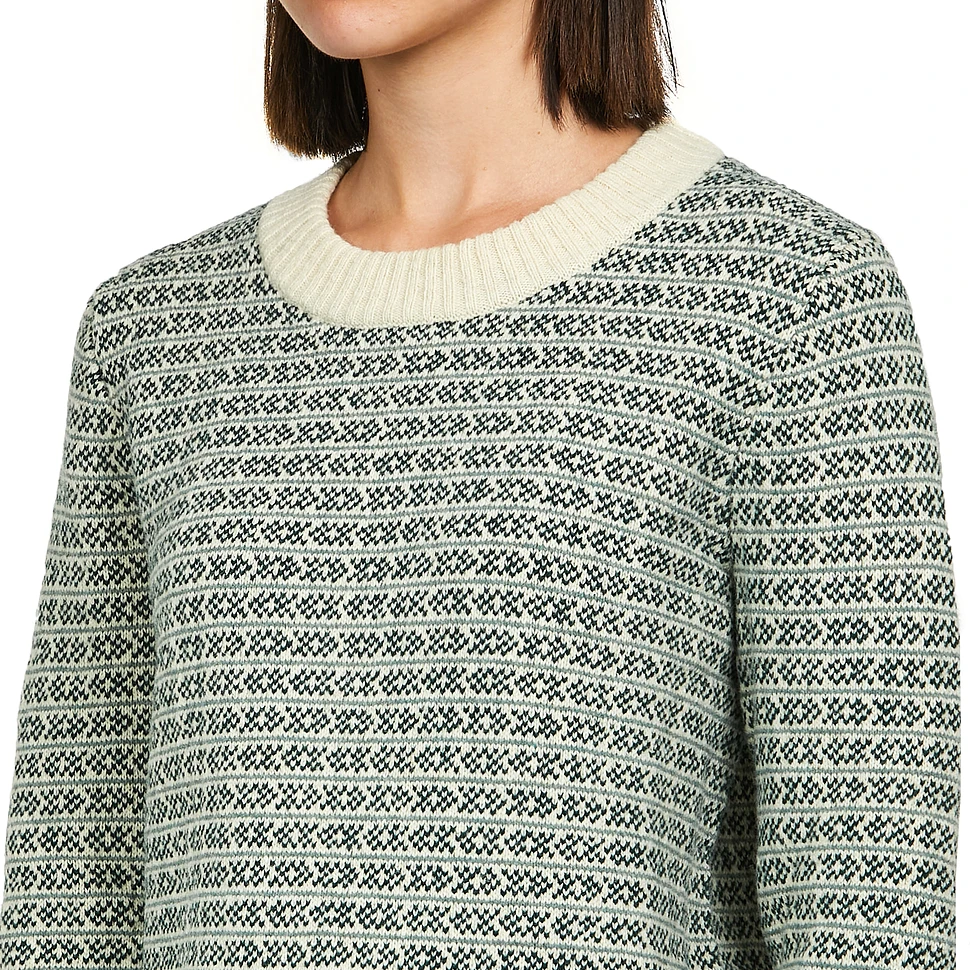 Patagonia Recycled Wool Crewneck Sweater - Women's Sea Song/Natural, S