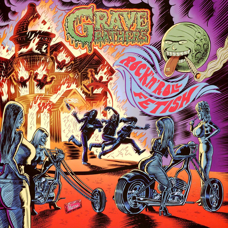 Grave Bathers - Rock 'N Roll Fetish Orange Splatter Vinyl Edition