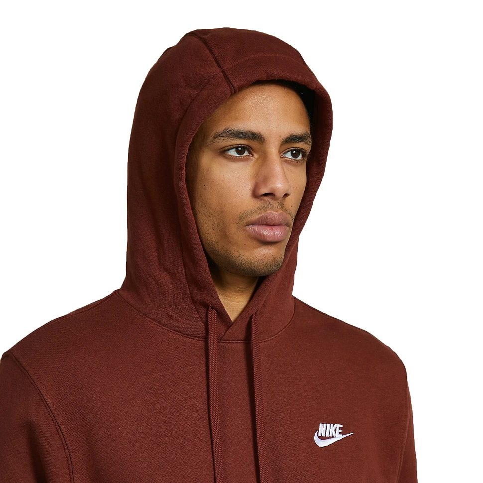 Nike Club hoodie in oxen brown