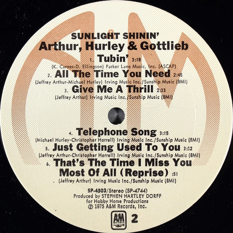 Arthur, Hurley & Gottlieb - Sunlight Shinin'