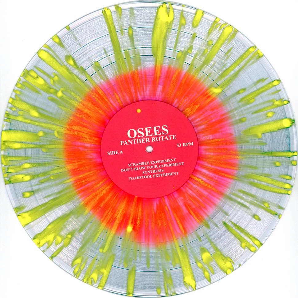 Osees (Thee Oh Sees) - Panther Rotate Clear Yellow Splattered Vinyl Edition
