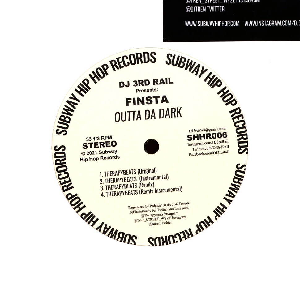 DJ 3rd Rail & Finsta - No Time To Live Foul / Outta Da Dark Jade W/ Splatter Vinyl Edition