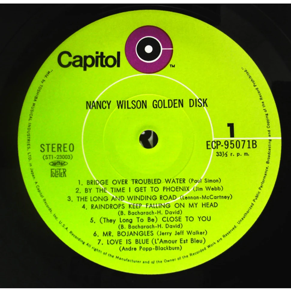 Nancy Wilson - Nancy Wilson Golden Disc