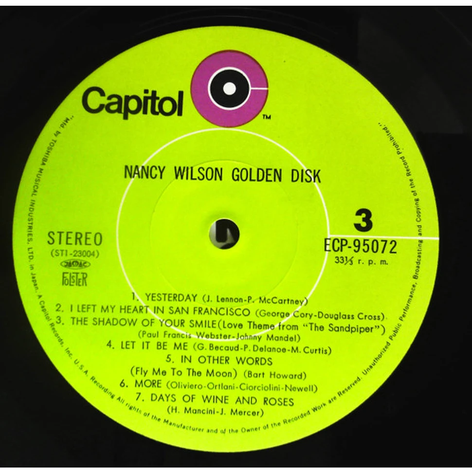 Nancy Wilson - Nancy Wilson Golden Disc