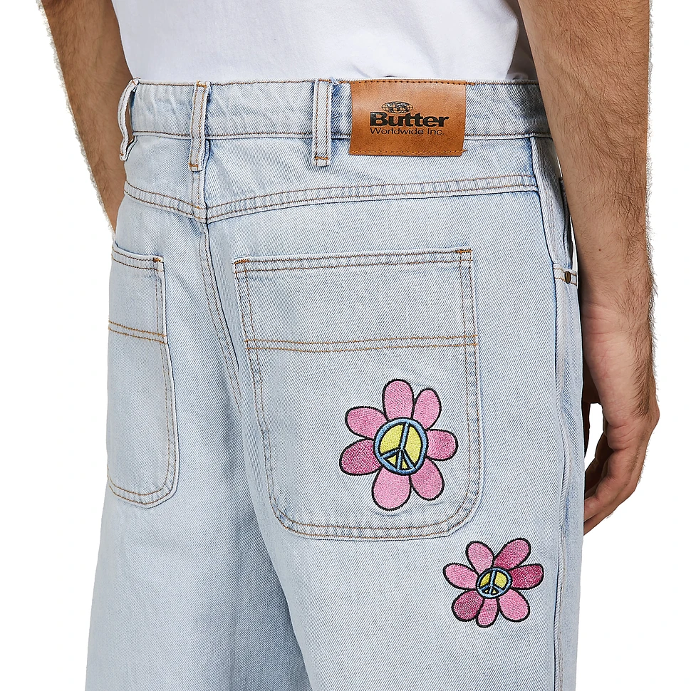 Butter Goods - Flower Denim Jeans Relaxed Fit