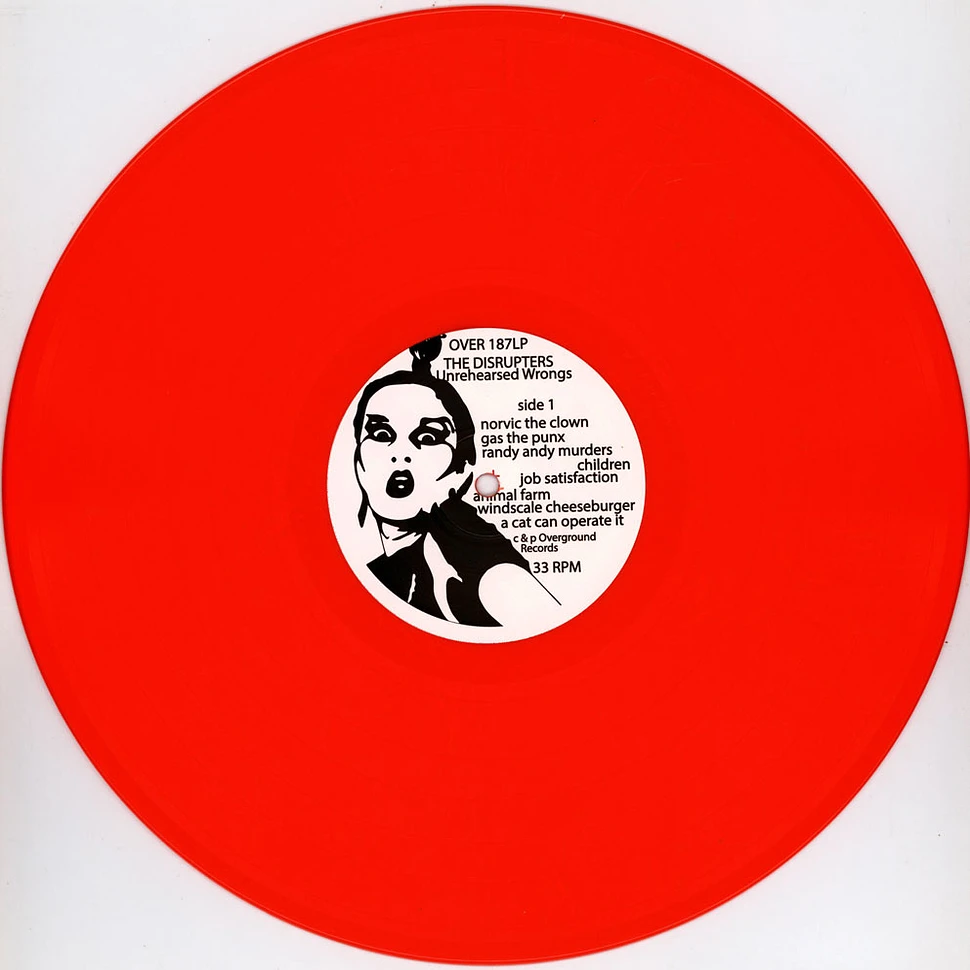 The Disrupters - Unrehearsed Wrongs Red Vinyl Edition