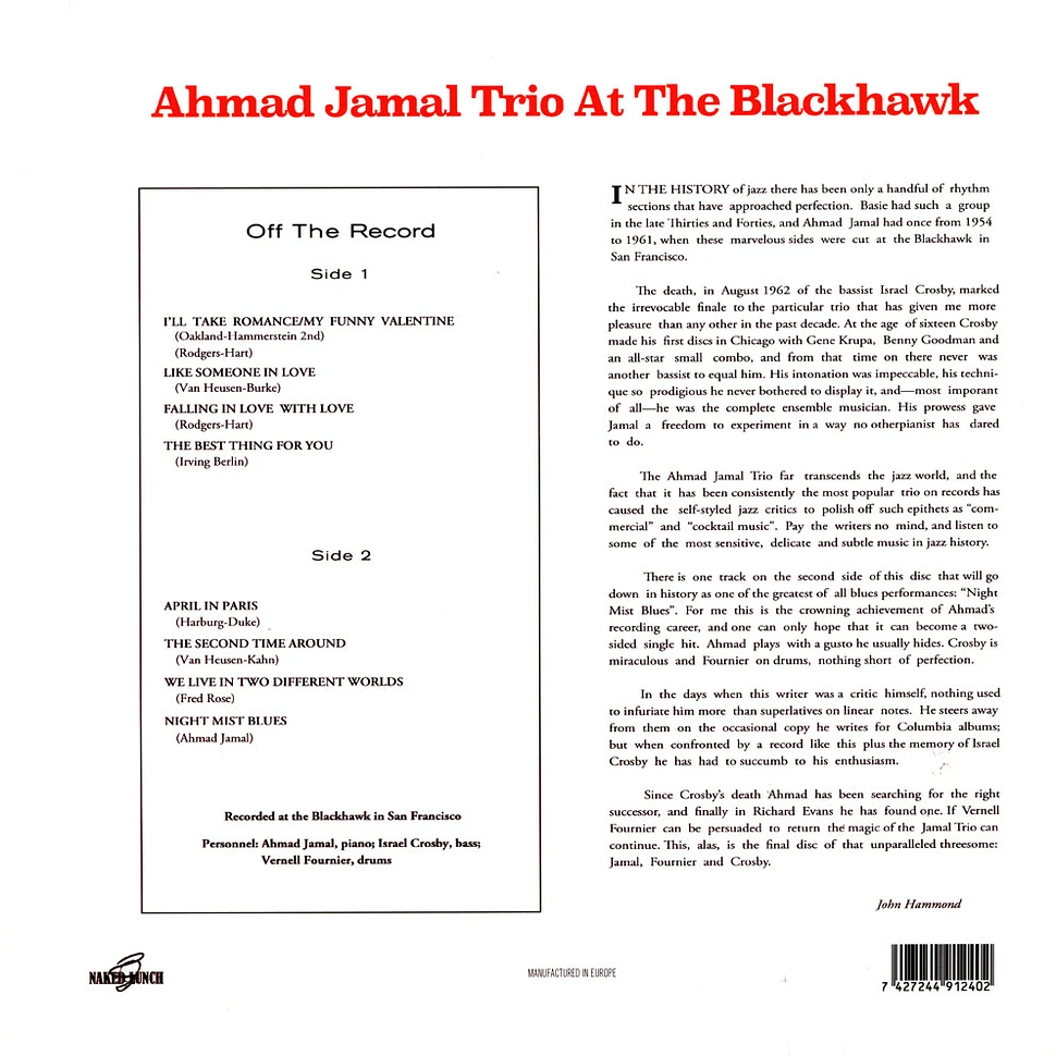 Ahmad Jamal Trio - At The Blackhawk