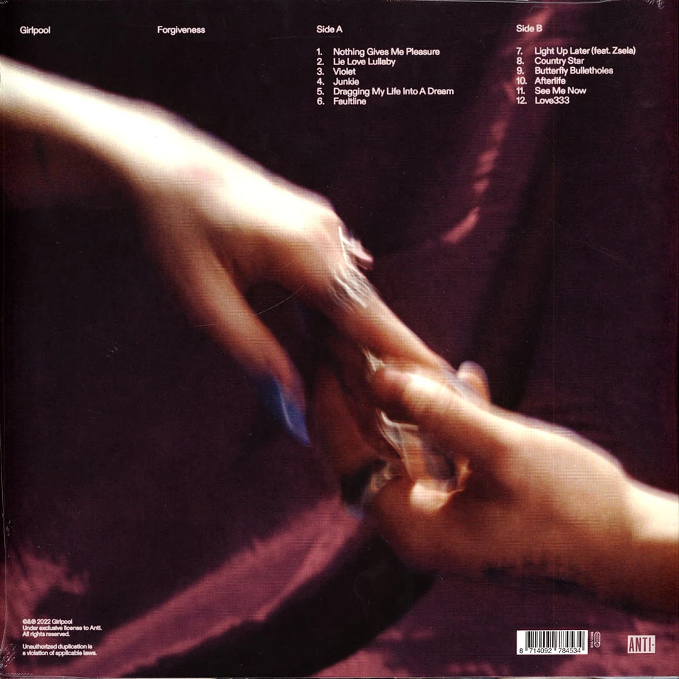 Girlpool - Forgiveness Blue Vinyl Edition