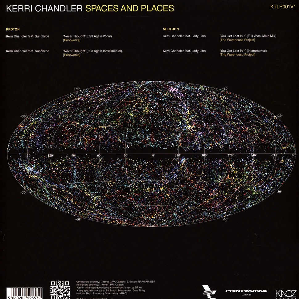 Kerri Chandler - Spaces And Places Album Sampler 1 Black Vinyl Edition