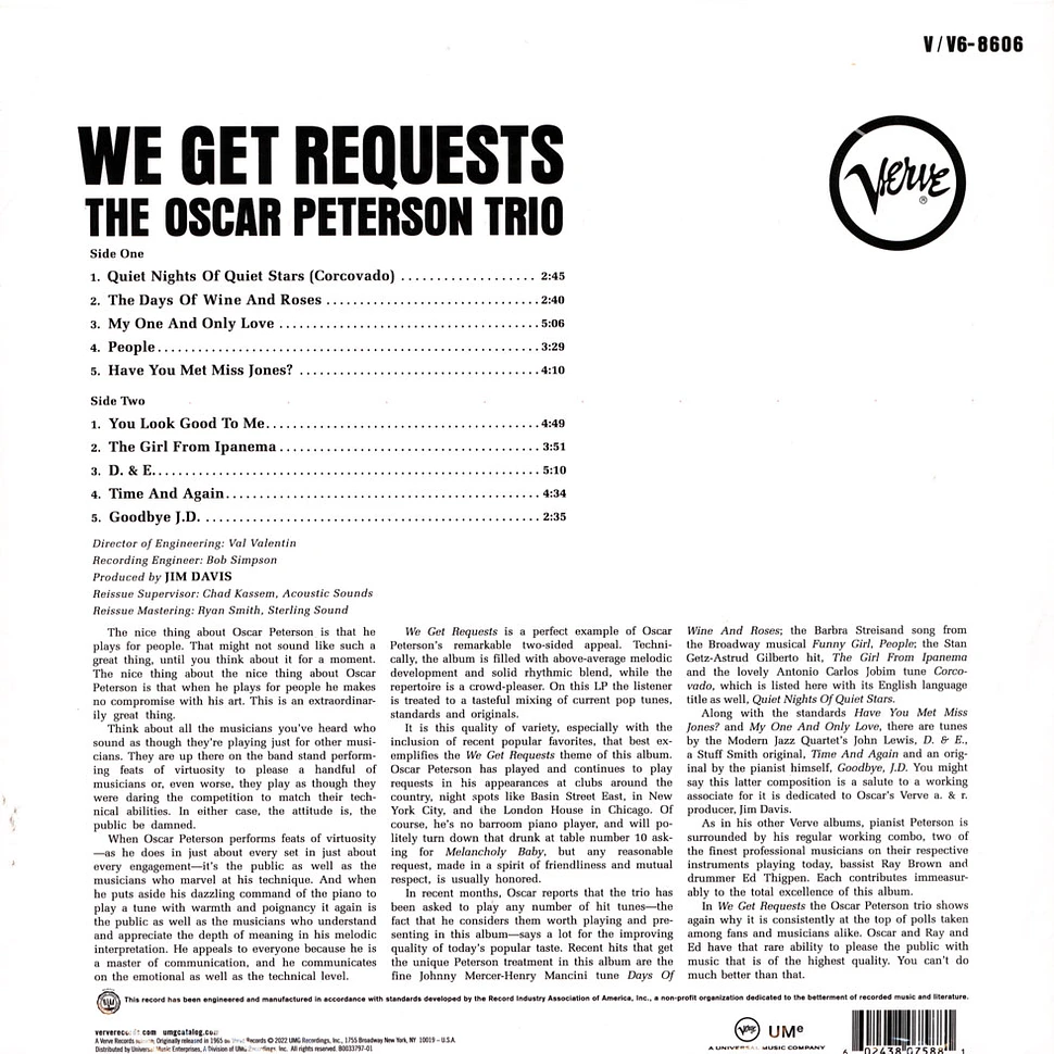 The Oscar Peterson Trio - We Get Requests Acoustic Sounds