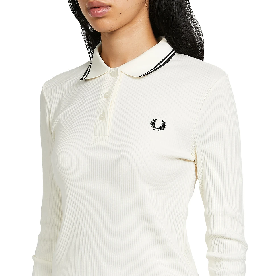 Fred Perry x Amy Winehouse Foundation - Long Sleeve Ribbed Polo Shirt