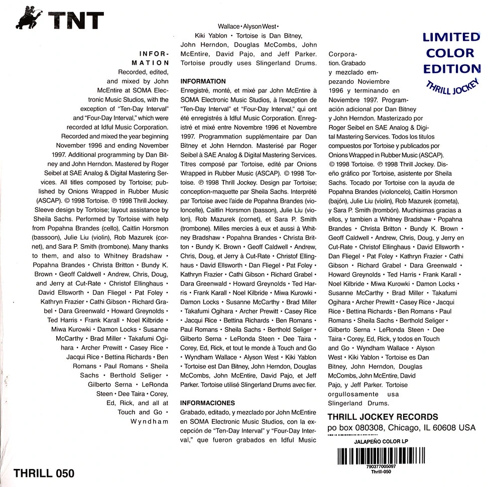 Tortoise - TNT Green Vinyl Edition