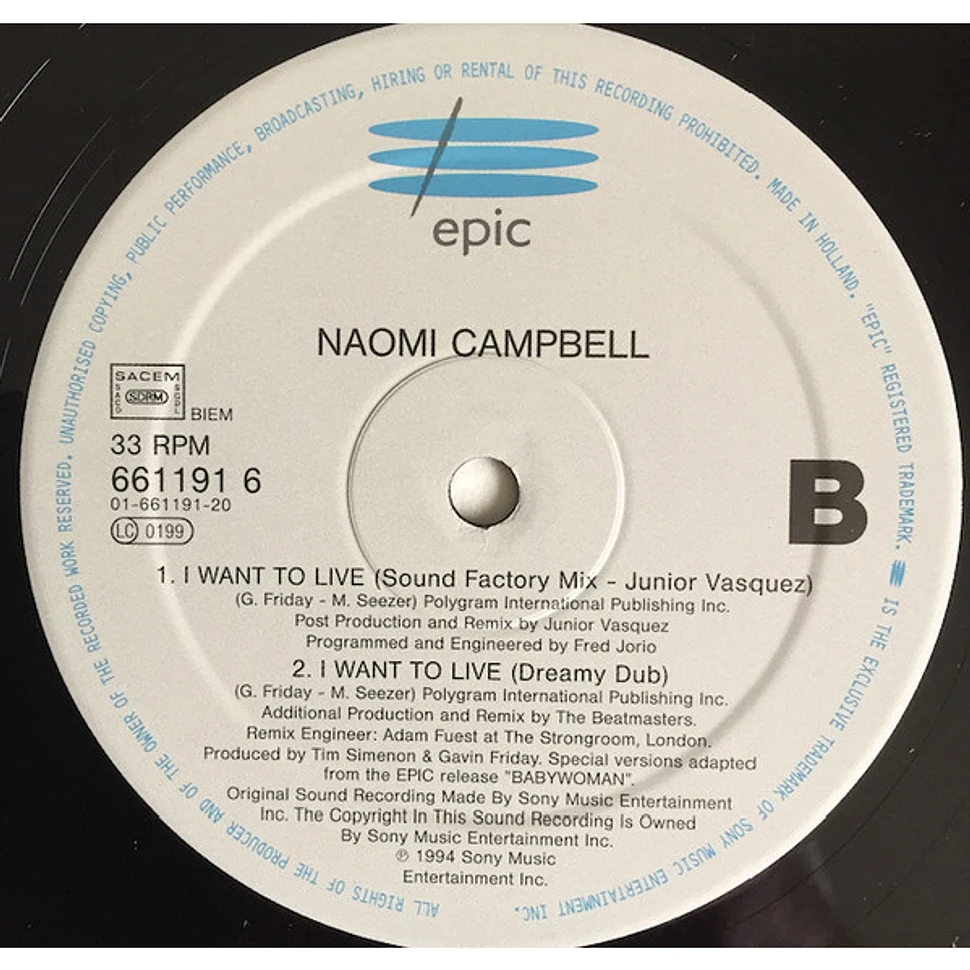 Naomi Campbell - I Want To Live