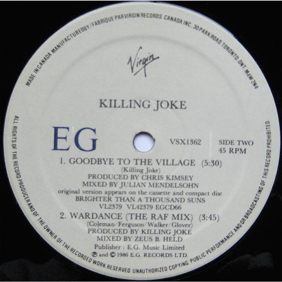 Killing Joke - Sanity
