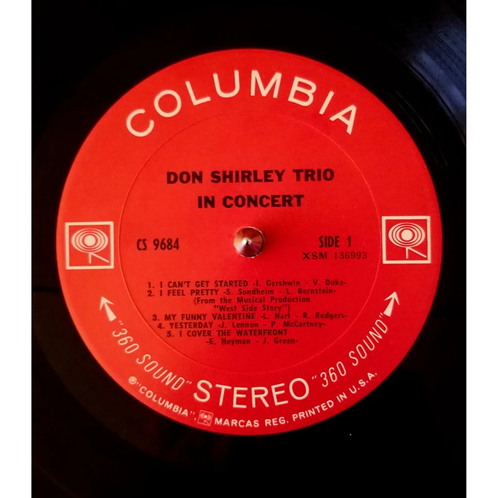 tank Uendelighed Arthur Don Shirley Trio - In Concert - Vinyl LP - 1968 - US - Original | HHV