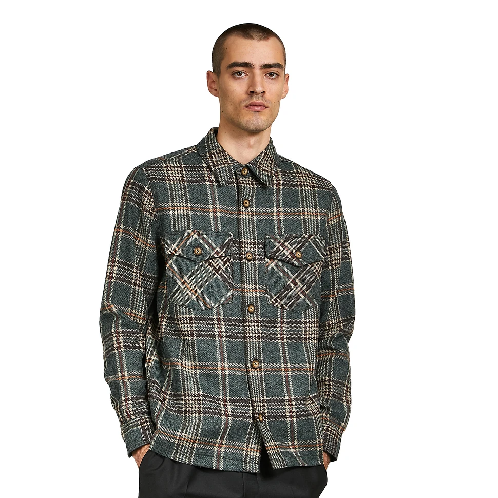 Portuguese Flannel - Wool Mesc Overshirt (Green) | HHV